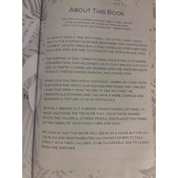 Dad I Want To Hear Your Story Guided Journal Book For Fathers Grandfathers - Picture 4 of 14